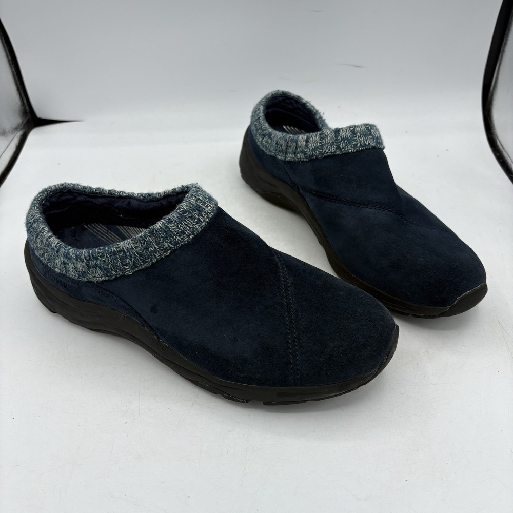 Vionic Shoes Womens Size 10 Arbor Blue Suede Leather Slip On Clog